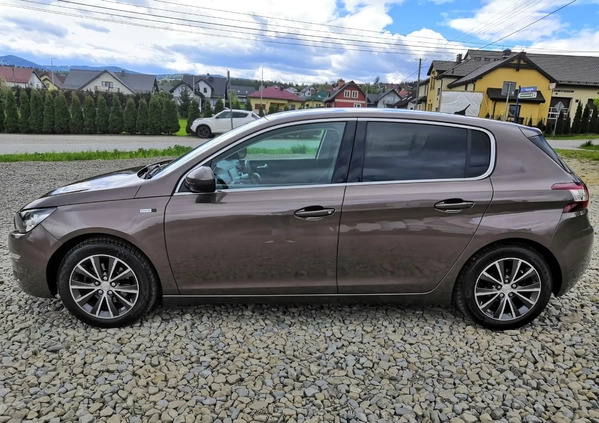 Peugeot 308 cena 34900 przebieg: 100000, rok produkcji 2016 z Tuchów małe 742